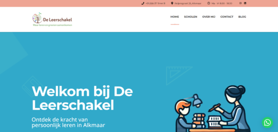 DeLeerschakel-Website-design Rankfirst - De Leerschakel Web Design